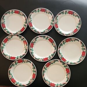 Tienshan Festive Floral Small Dinner Plates Set Of 4